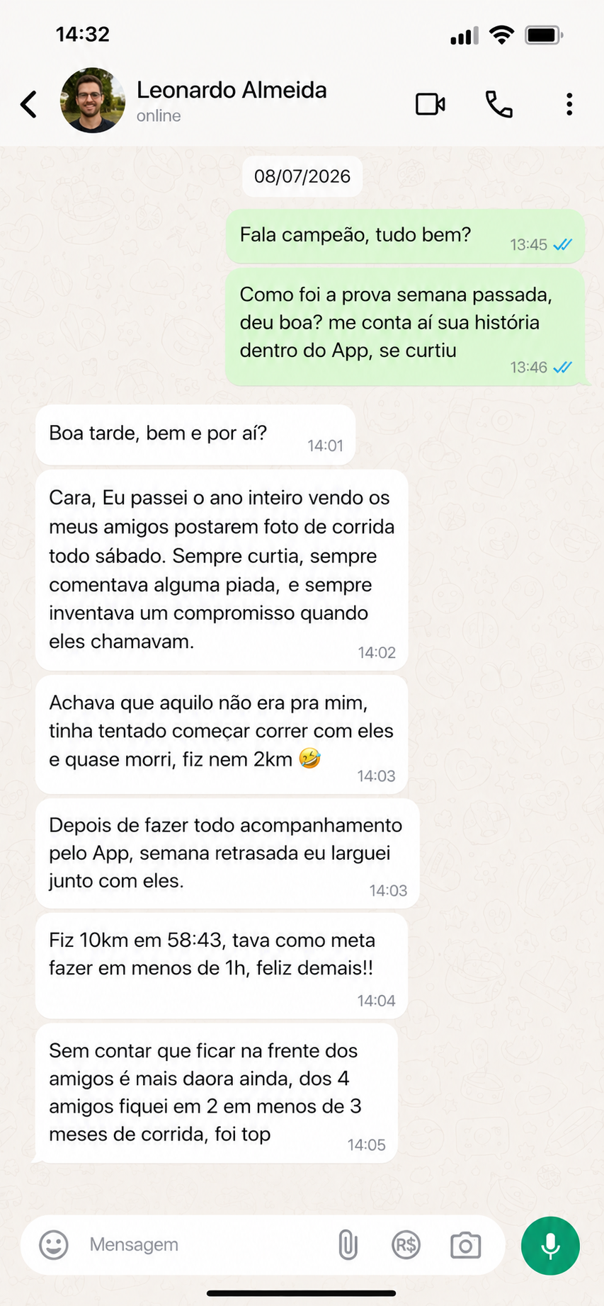 Conversa com Leonardo Almeida sobre sua prova de 10km em 58:43