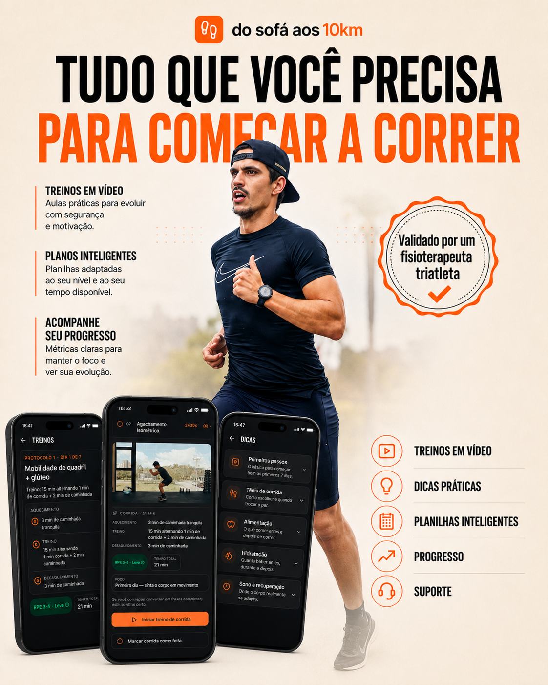 Tudo que você precisa para começar a correr